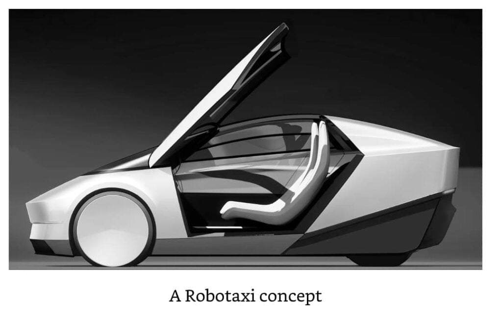 La Robotaxi Tesla, A Quoi Elle Devrait Ressembler